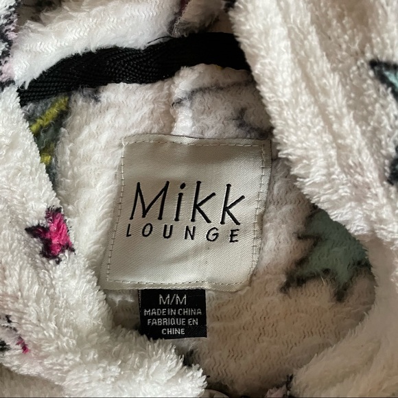 Mikk Lounge white unicorn fuzzy onesie with hood size M Christmas present - Picture 5 of 7
